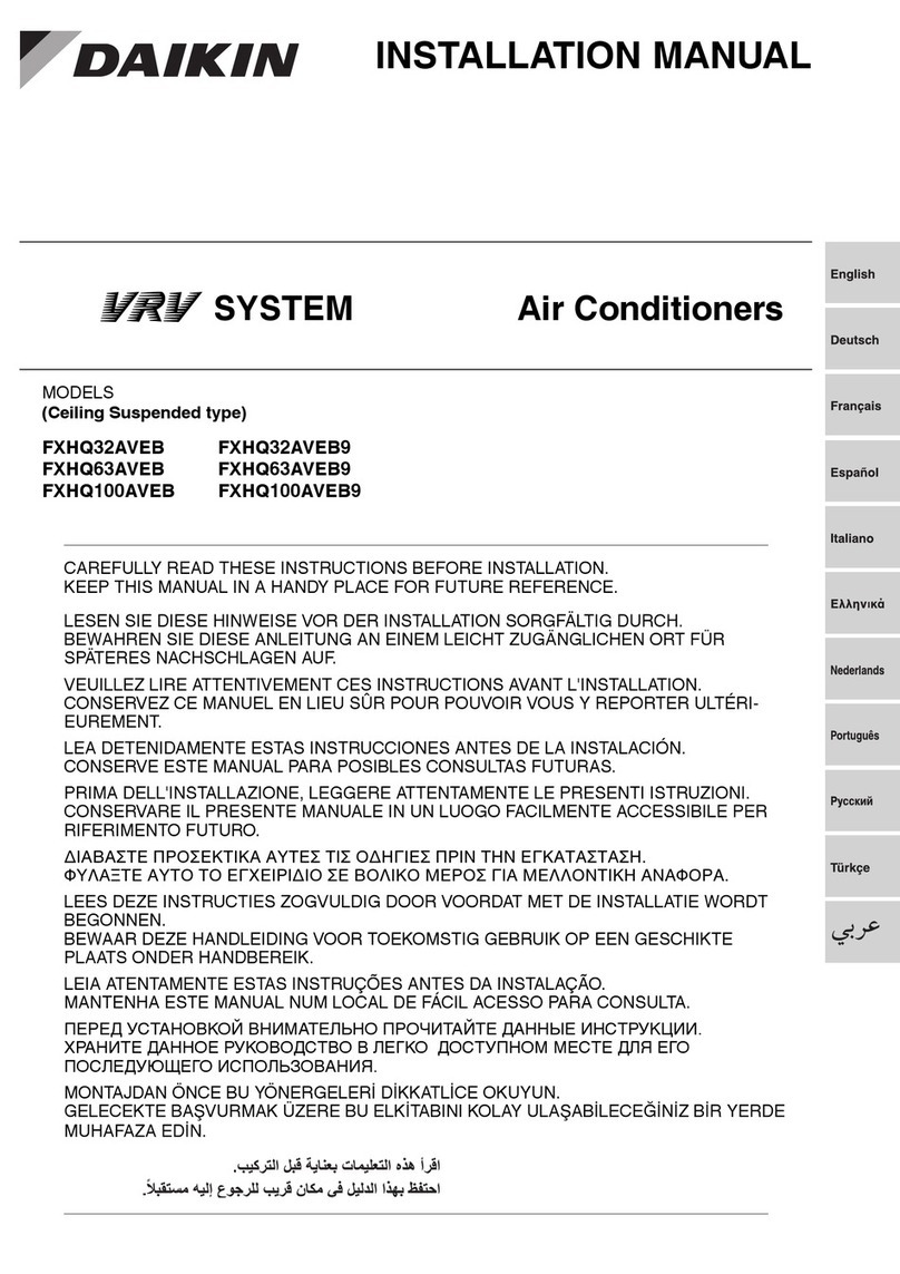 Daikin FXHQ32AVEB9 User manual