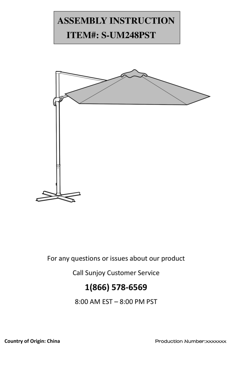Sunjoy S-UM248PST User manual Sunjoy S-UM248PST User manual