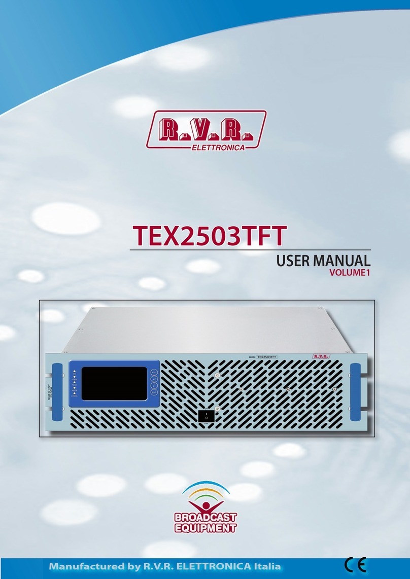 R.V.R. Elettronica TEX2503 User manual