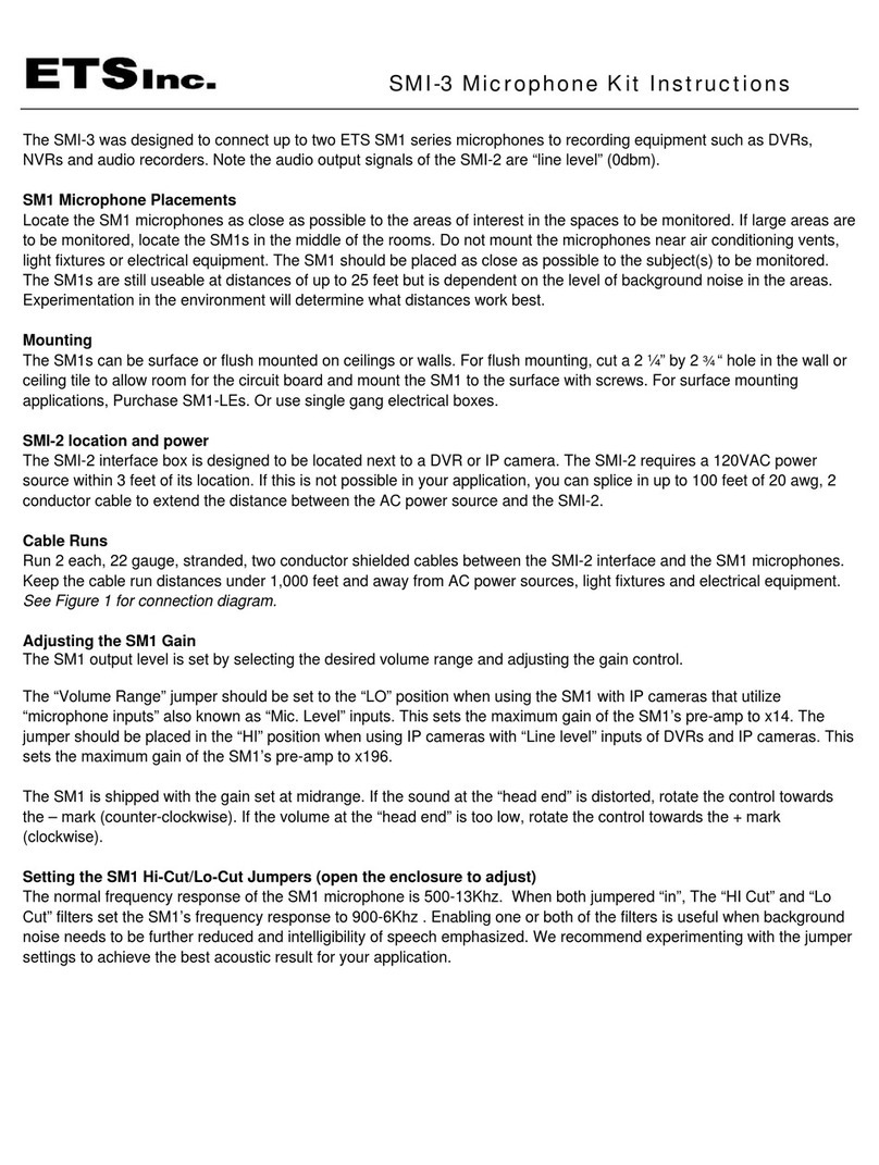 ETS SMI-3 User manual