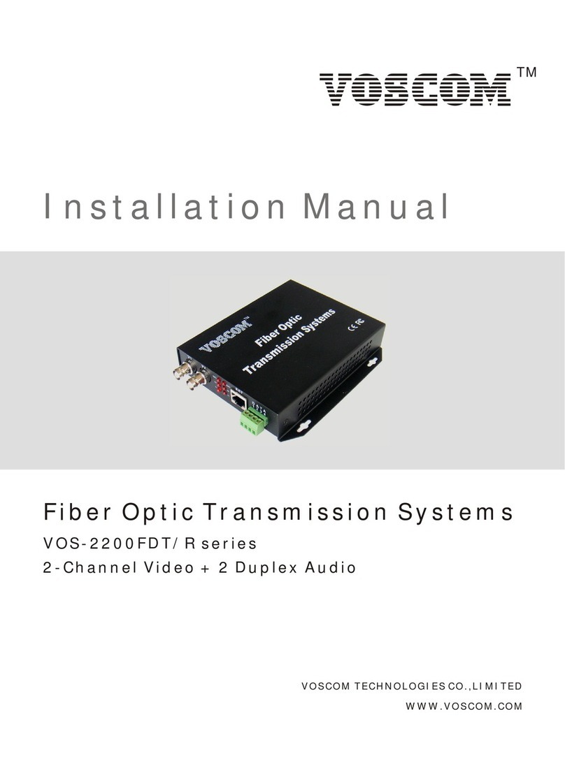 Voscom VOS-2200FDT Series User manual