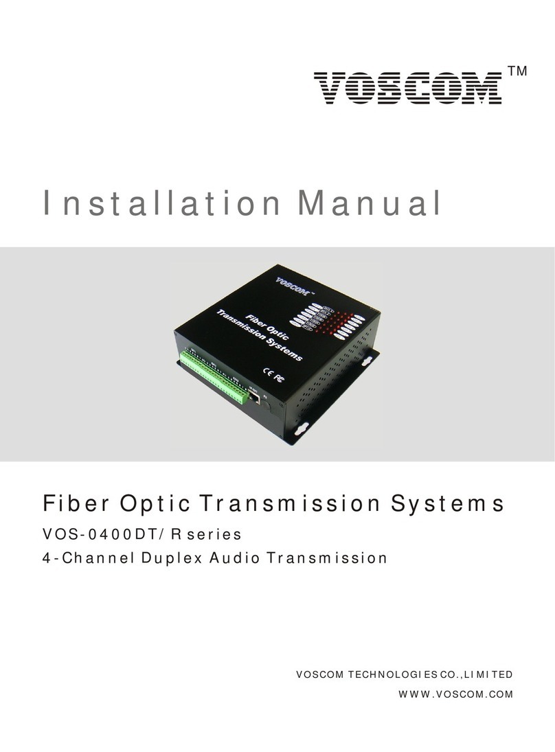 Voscom VOS-0400DT Series User manual