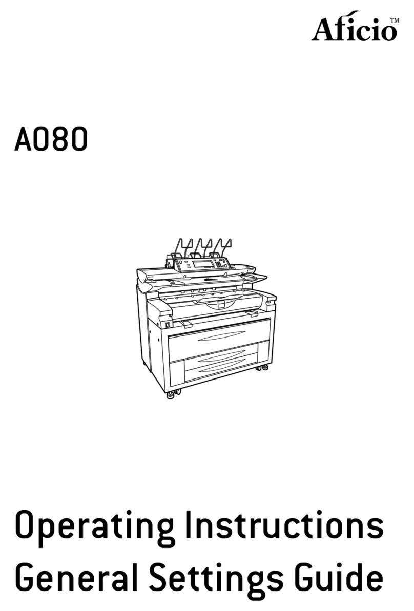 Ricoh Aficio A080 User manual