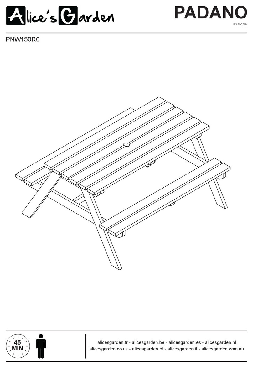 Alice's Garden PADANO PNW150R6 User manual