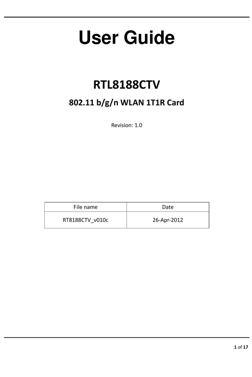 CastleNet RTL8188CTV User manual