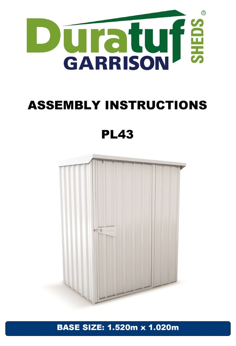 Riverlea Duratuf Garrison Sheds PL43 User manual