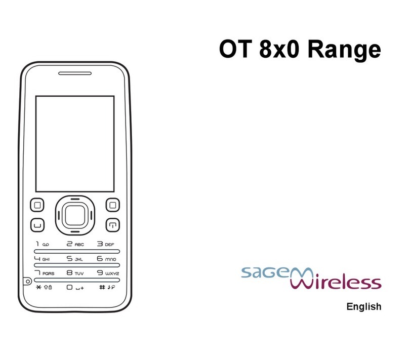 Sagem OT8X0 Series User manual