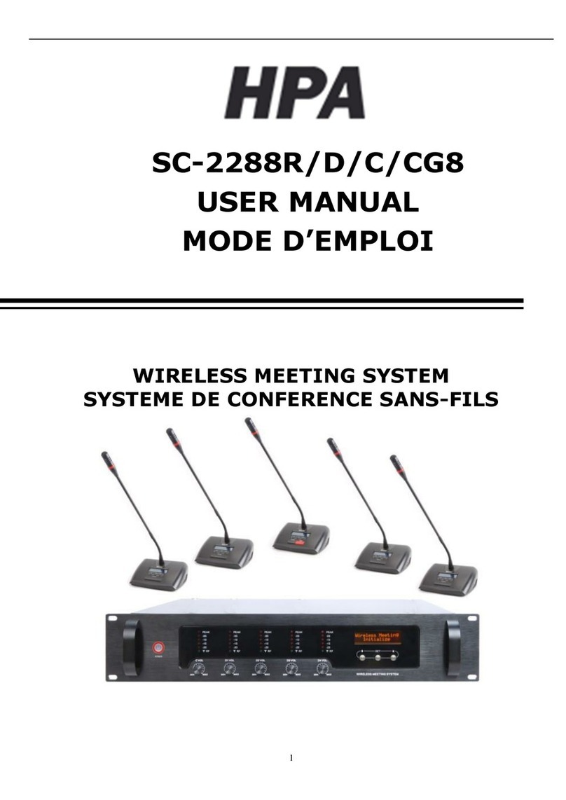 HPA SC-2288R user manual
