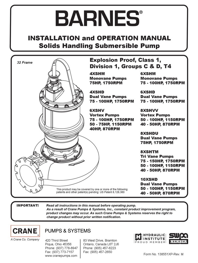 Crane BARNES 4XSHM User manual