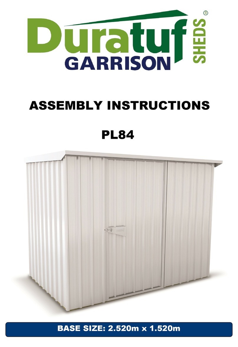 Riverlea Duratuf Garrison Sheds PL84 User manual