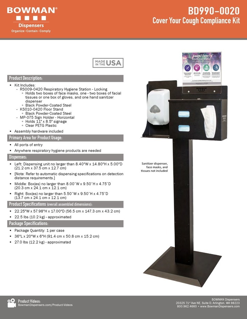 BOWMAN BD990-0020 Assembly instructions