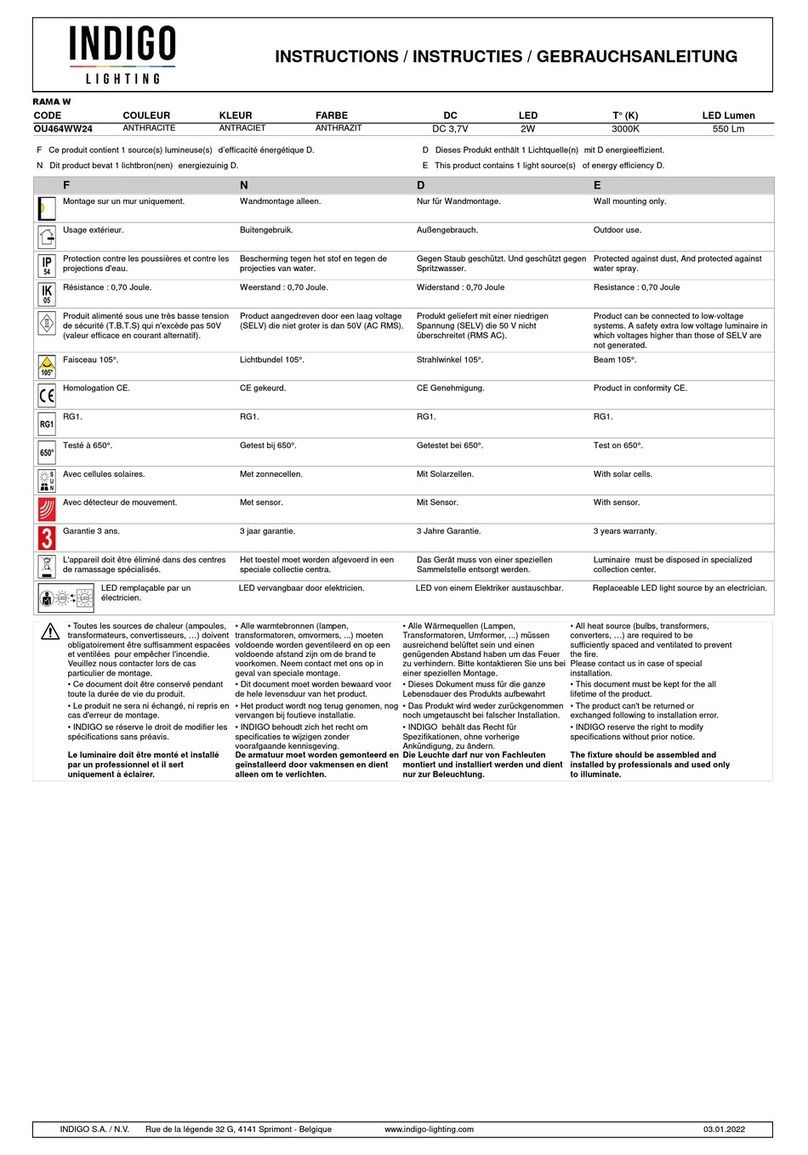 Indigo OU464WW24 User manual