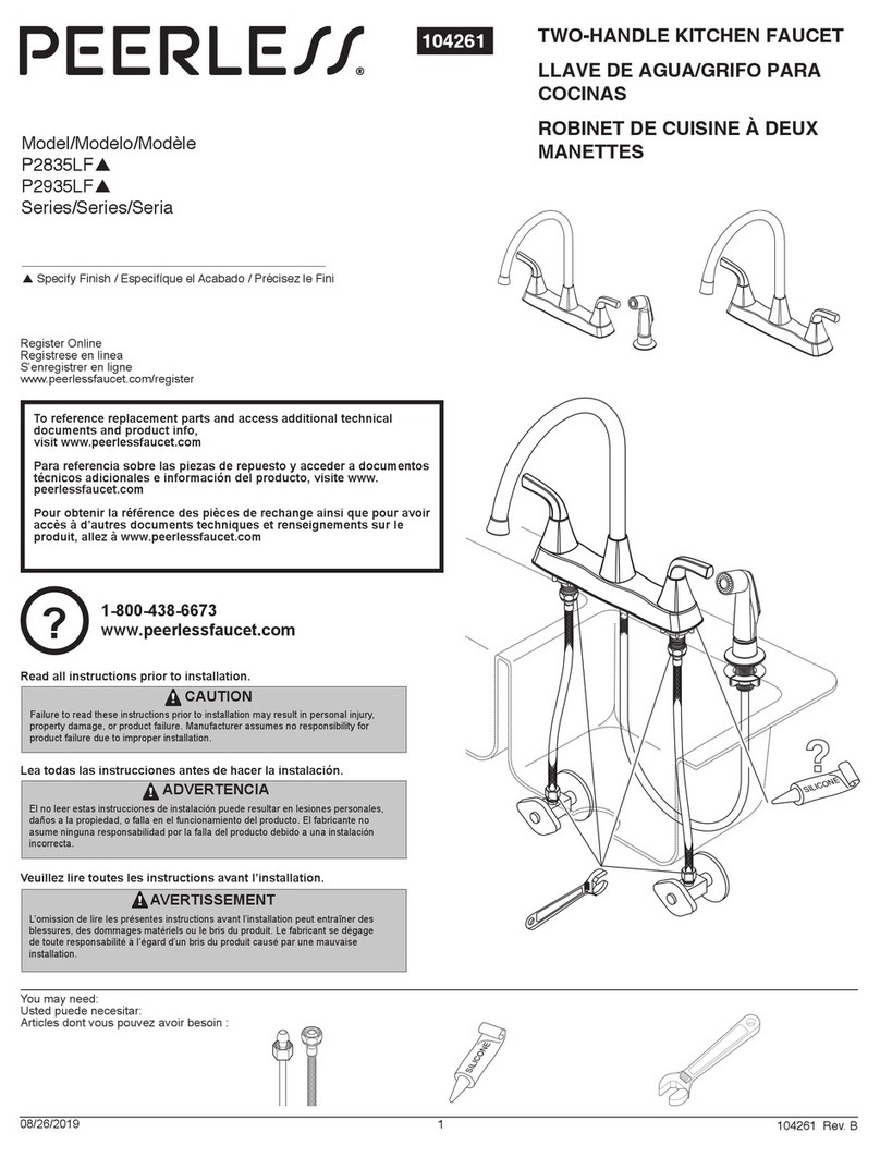 PEERLESS Parkwood P2835LF Series User manual
