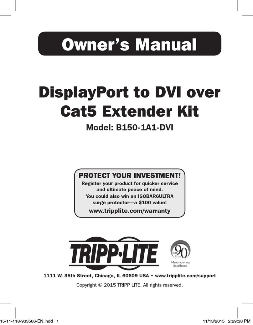 Tripp Lite B150-1A1-DVI User manual