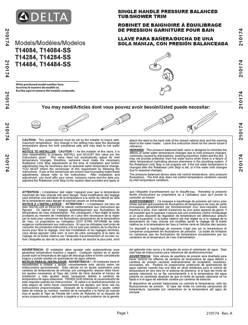 Delta T14084 User manual