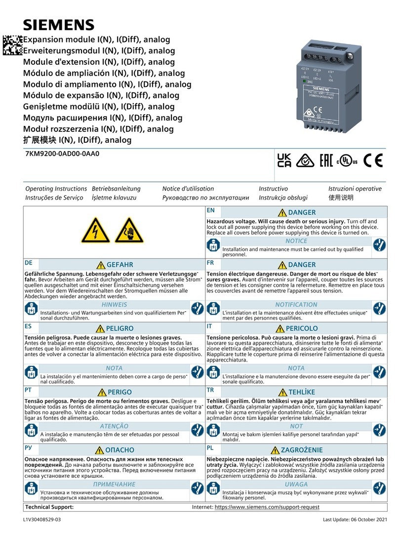 Siemens 7KM9200-0AD00-0AA0 User manual