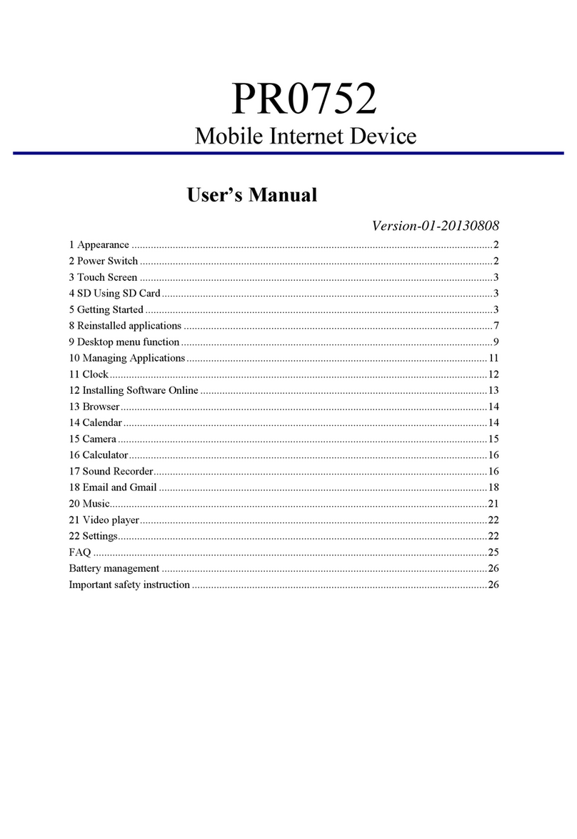 Jay-tech PR0752 User manual