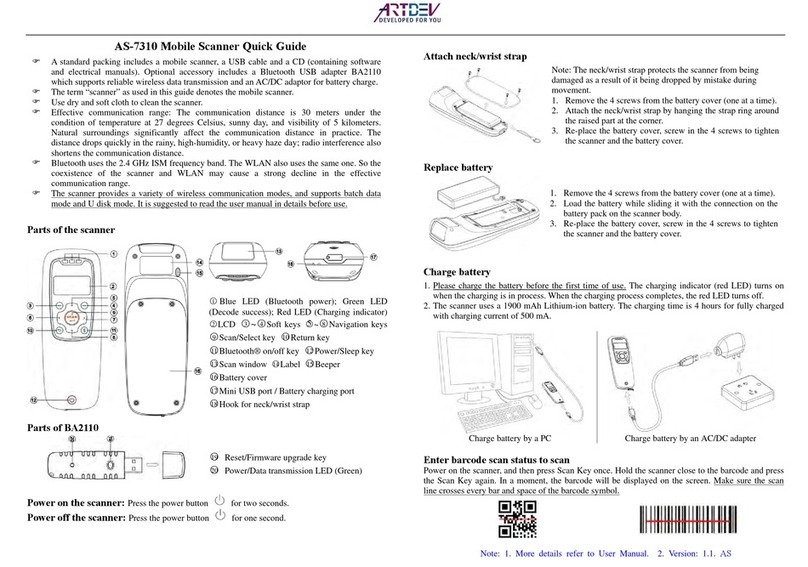 ARTDEV AS-7310 quick guide