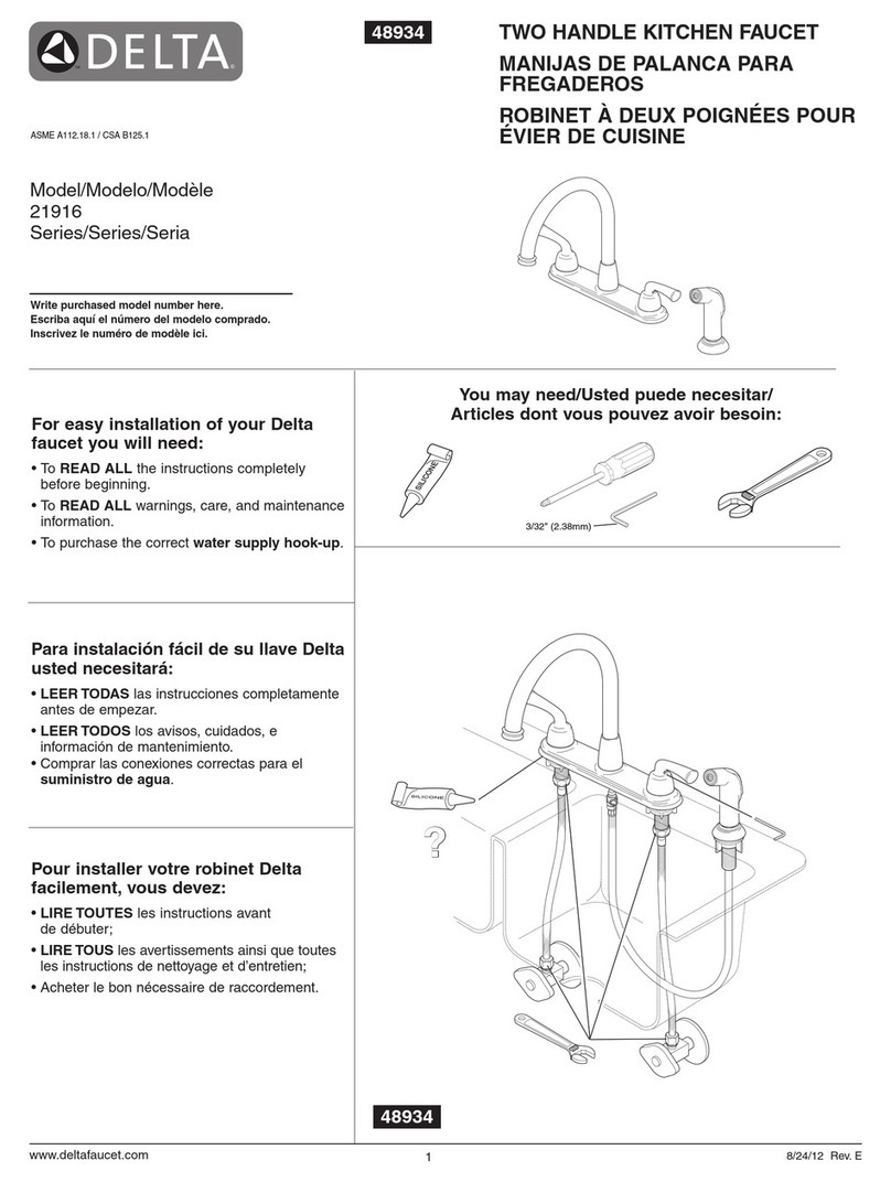 Delta 21916 Series User manual