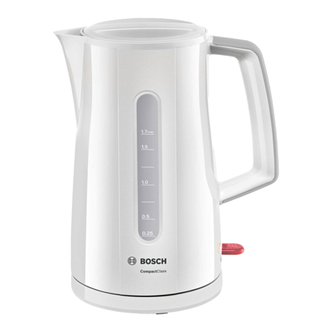 Bosch TWK3A Series User manual Bosch TWK3A Series User manual