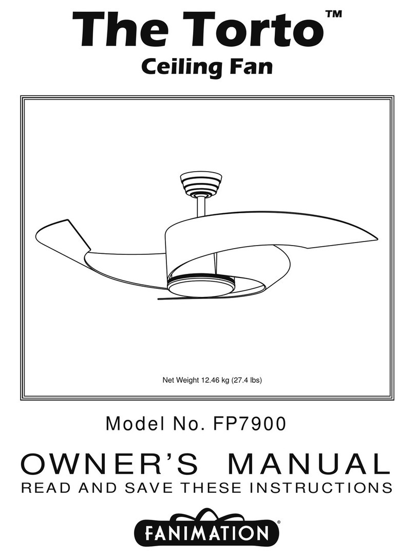 Fanimation Torto FP7900MG User manual