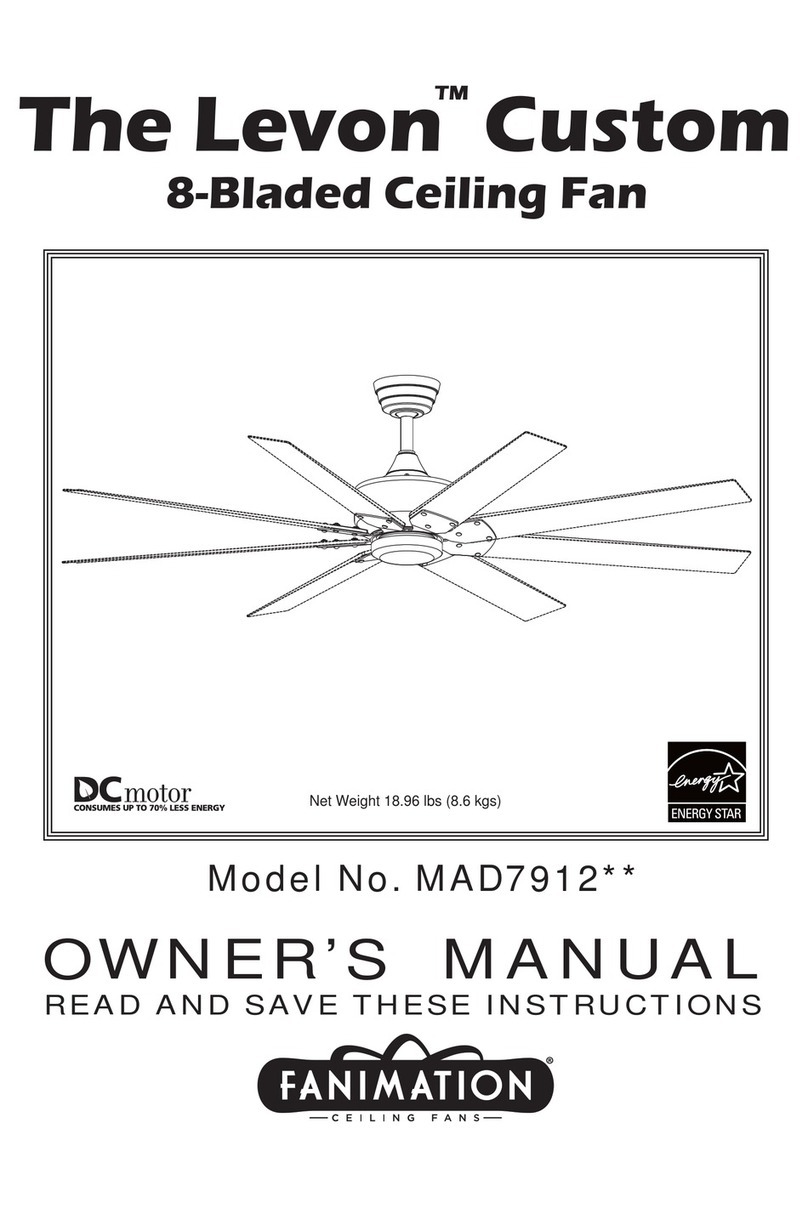 Fanimation Levon Custom MAD7912 Series User manual