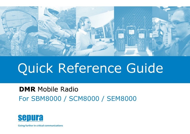 Sepura SEM8050H Quick reference guide