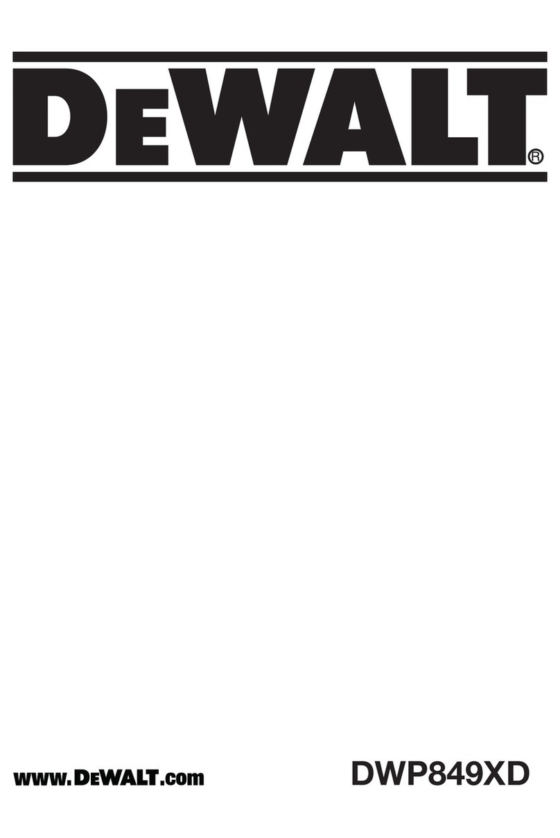 DeWalt DWP849XD User manual