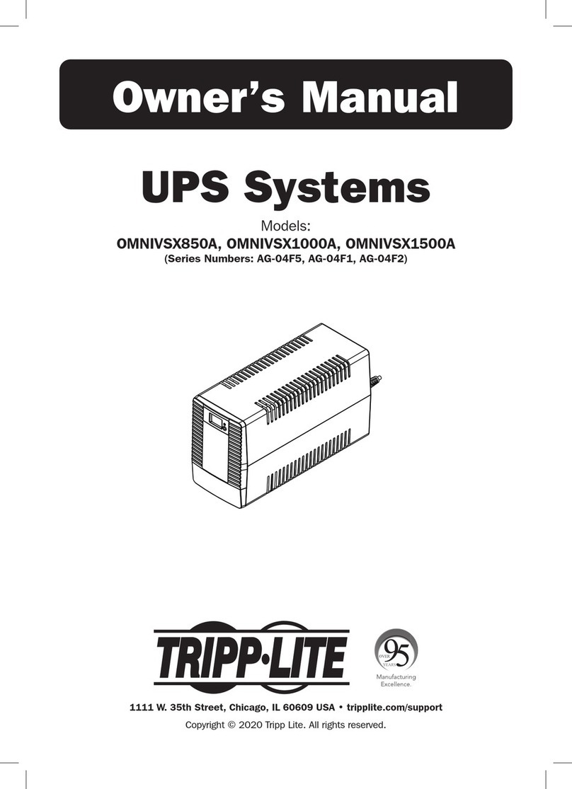 Tripp Lite AG-04F5 Series User manual