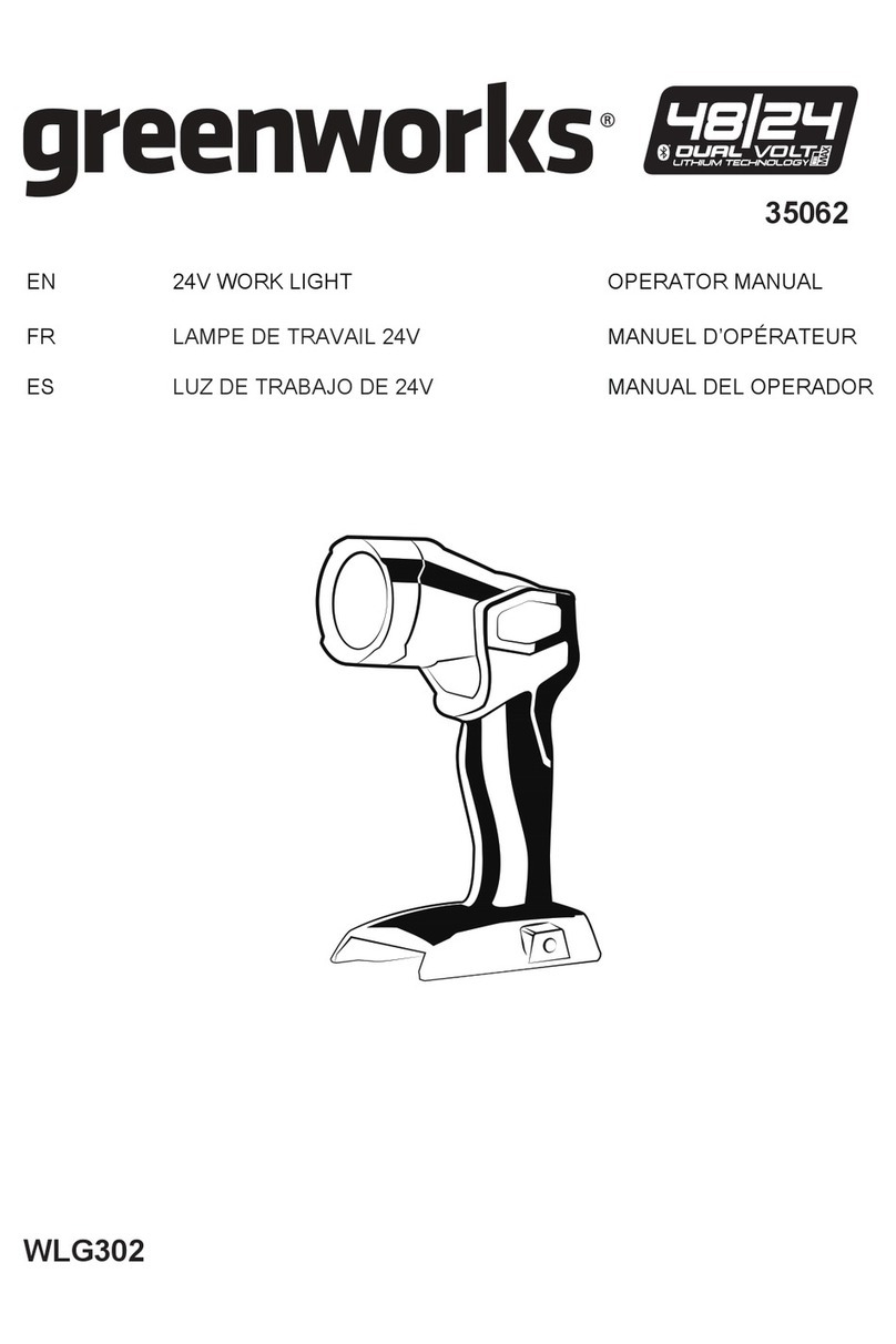 GreenWorks WLG302 User manual