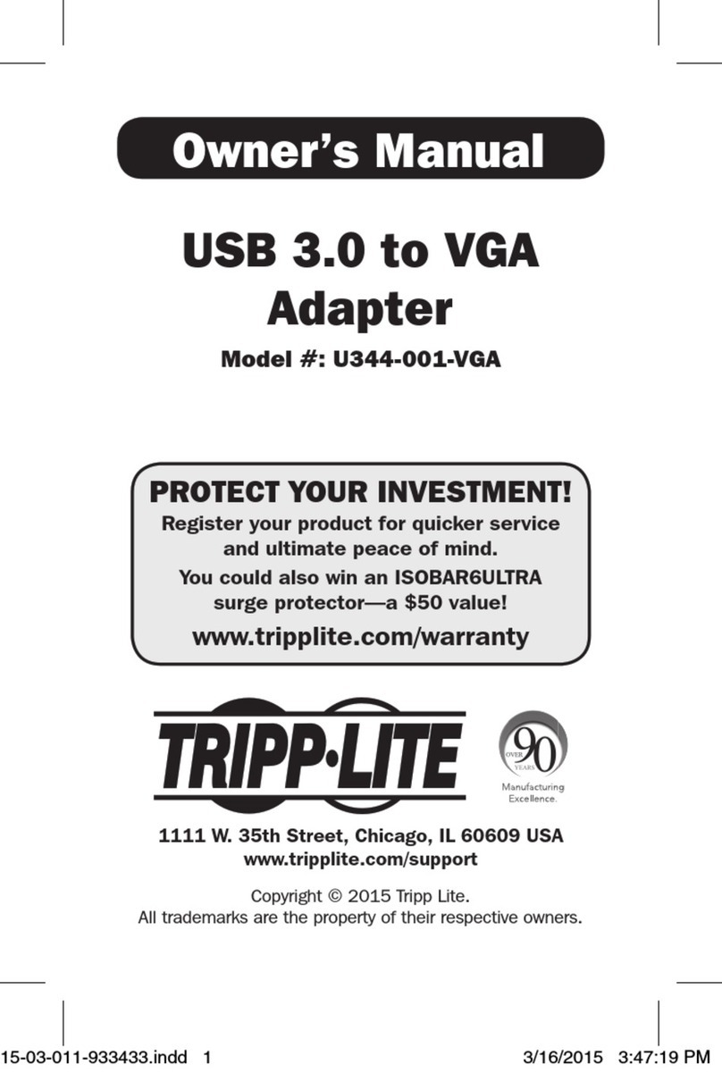 Tripp Lite U344-001-VGA User manual