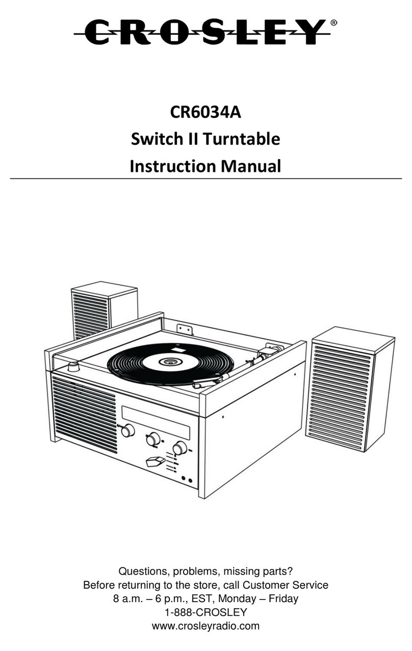 Crosley CR6034A User manual