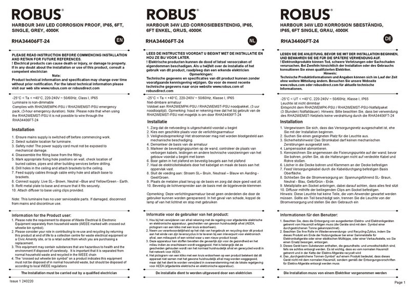 Robus RHA34406FT-24 installation instructions