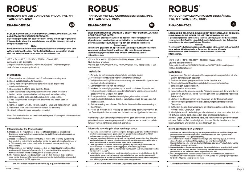 Robus RHA40404FT-24 User manual