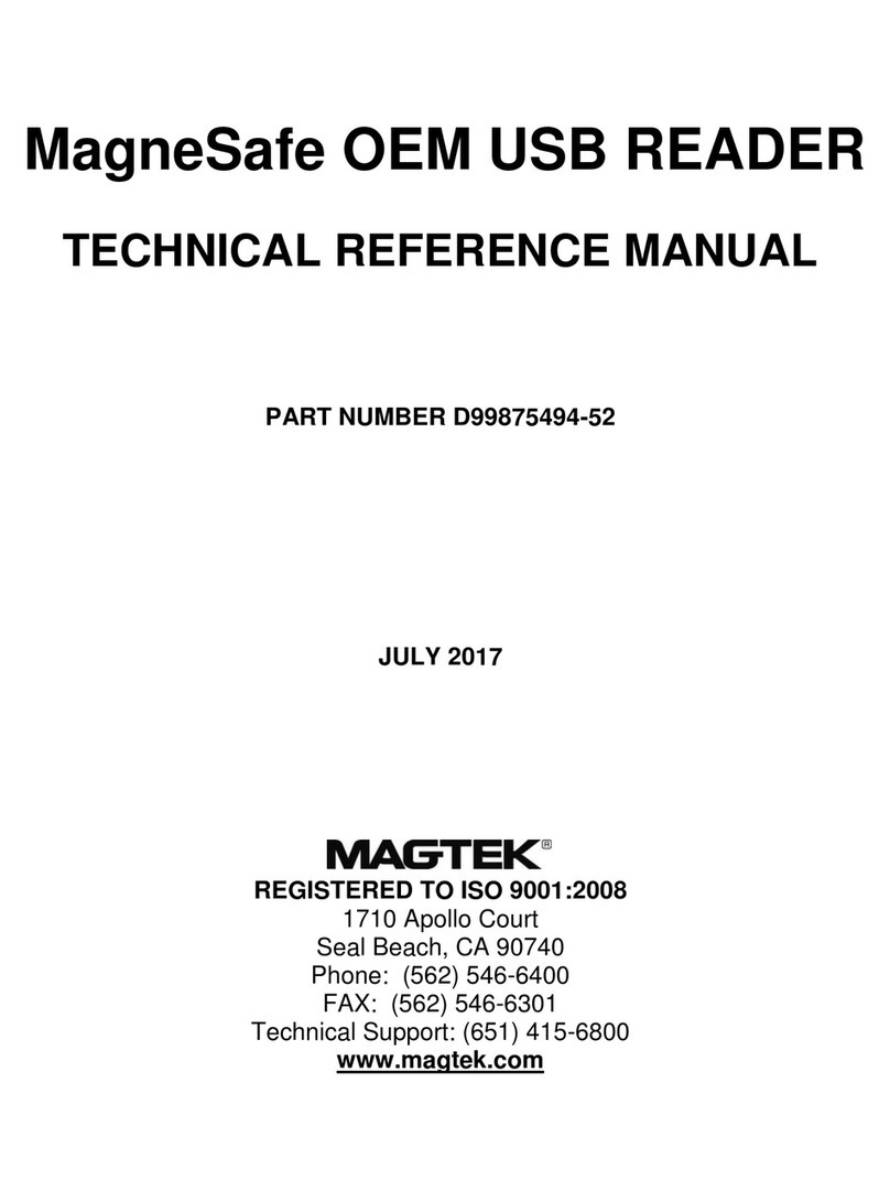 Magtek MagneSafe D99875494-52 Product manual
