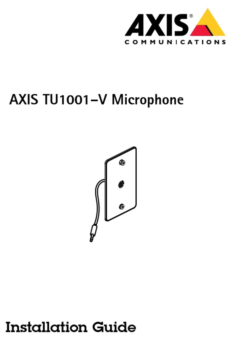 Axis TU1001-V User manual