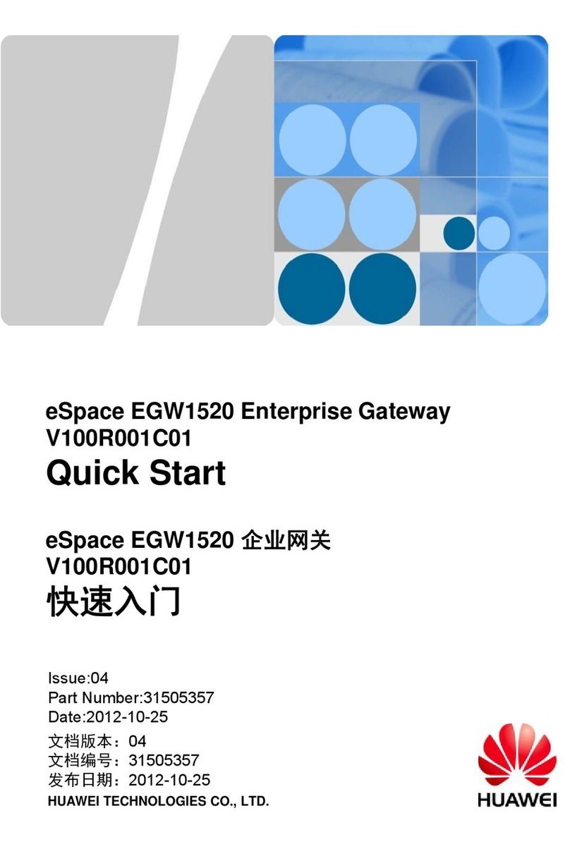 Huawei eSpace EGW1520A quick start