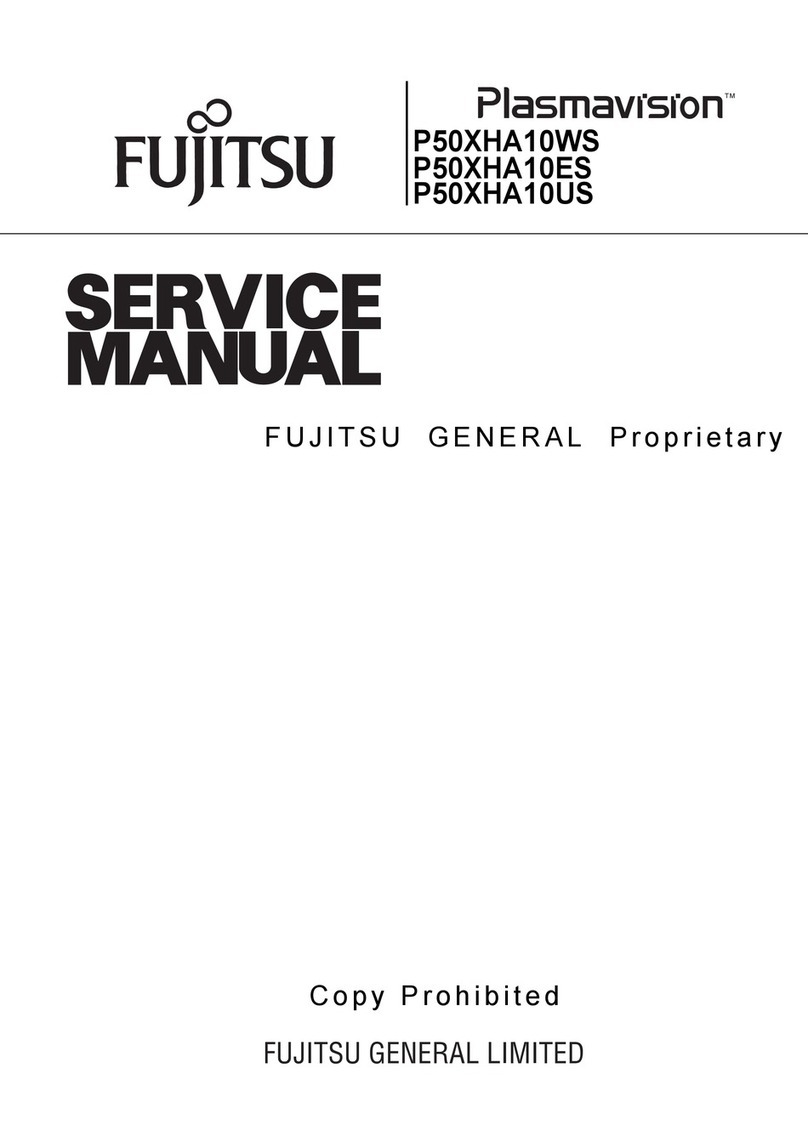 Fujitsu Plasmavision P50XHA10WS Service manual