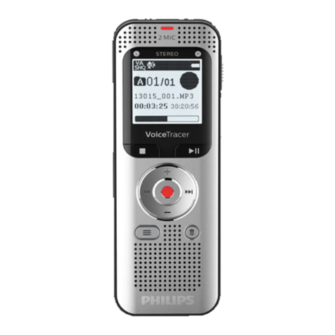 Philips Voice Tracer DVT2050 User manual Philips Voice Tracer DVT2050 User manual