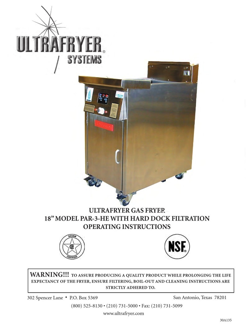 ULTRAFRYER Systems PAR-3-HE operating instructions ULTRAFRYER Systems PAR-3-HE operating instructions