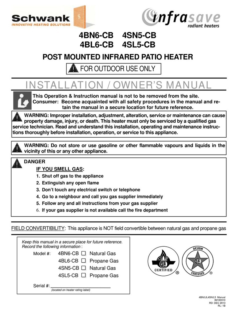 Schwank infrasave 4BN6-CB Operating instructions