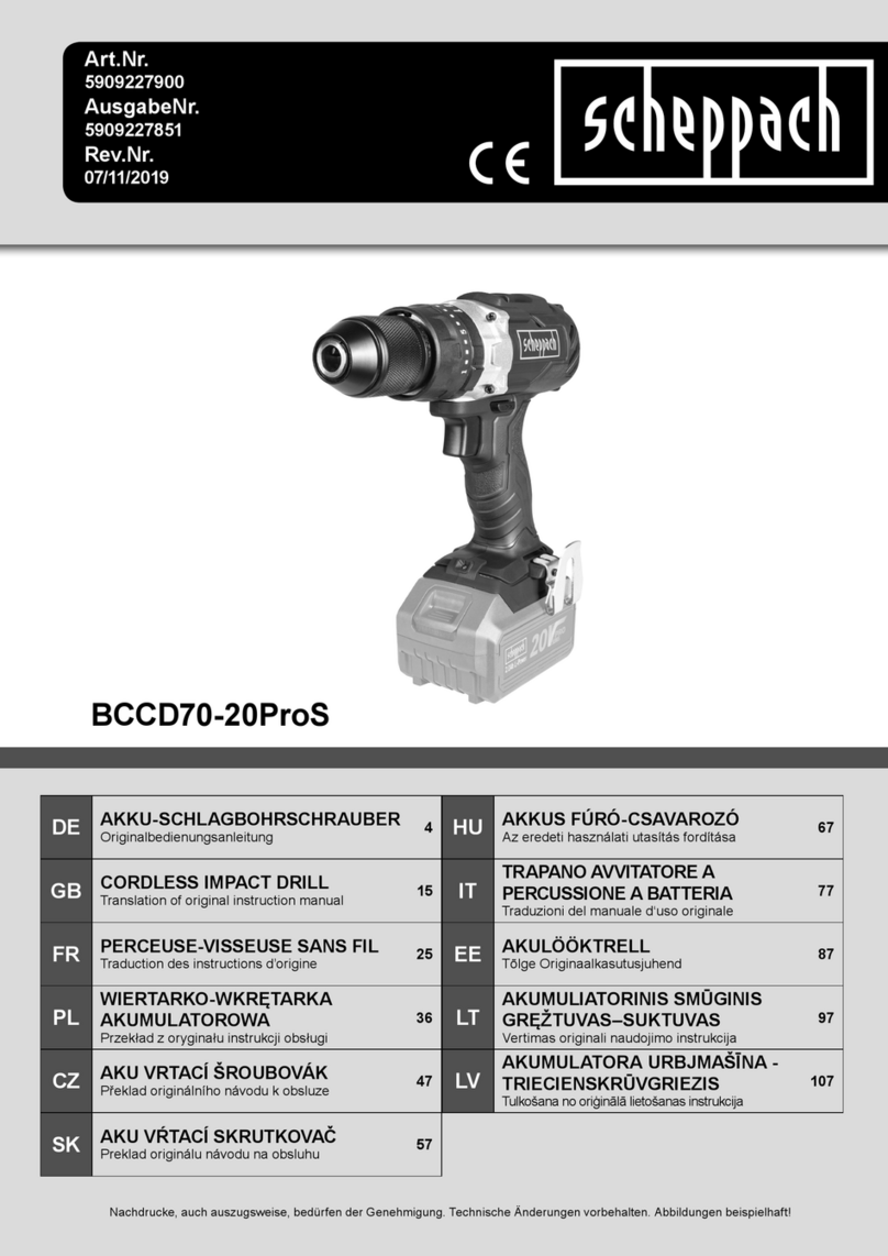 Scheppach BCCD70-20ProS Instructions for use