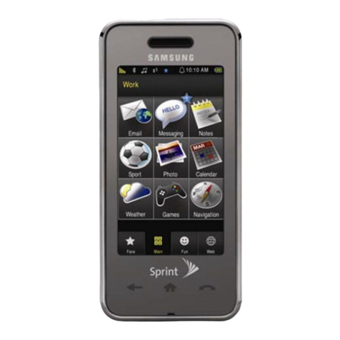 Samsung Instinct SPH-M800 User manual