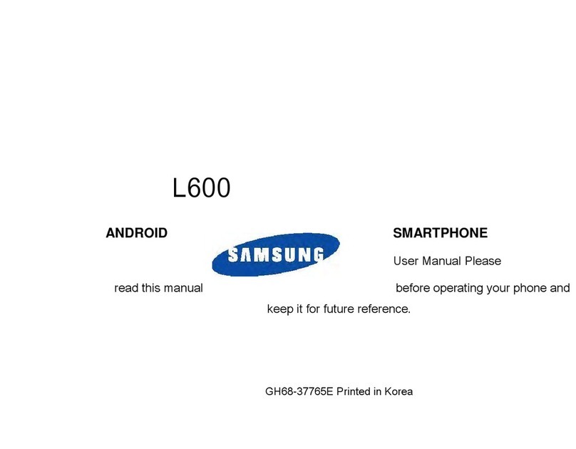 Samsung SAMSUNG L600 user manual