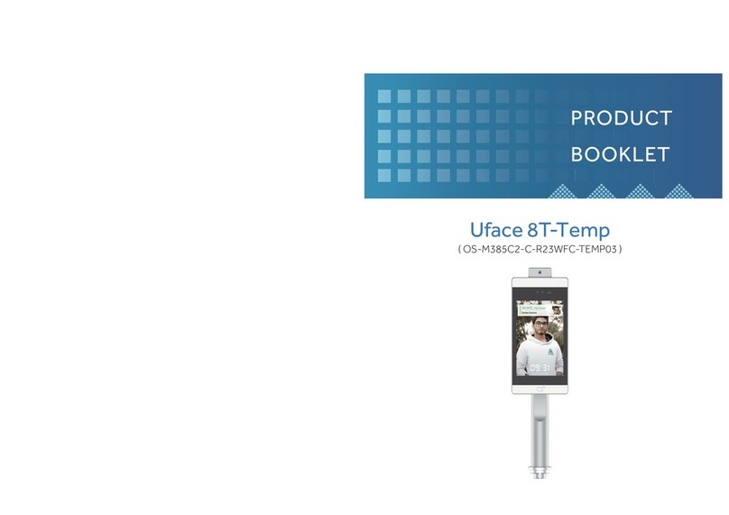 Uni-Ubi Uface 8T-Temp Installation and operation manual