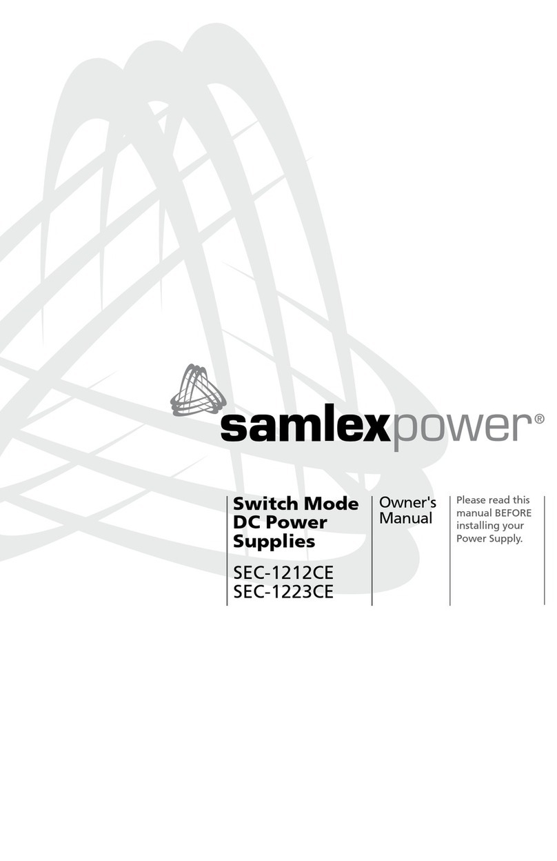 SamplexPower SEC-1212CE User manual SamplexPower SEC-1212CE User manual