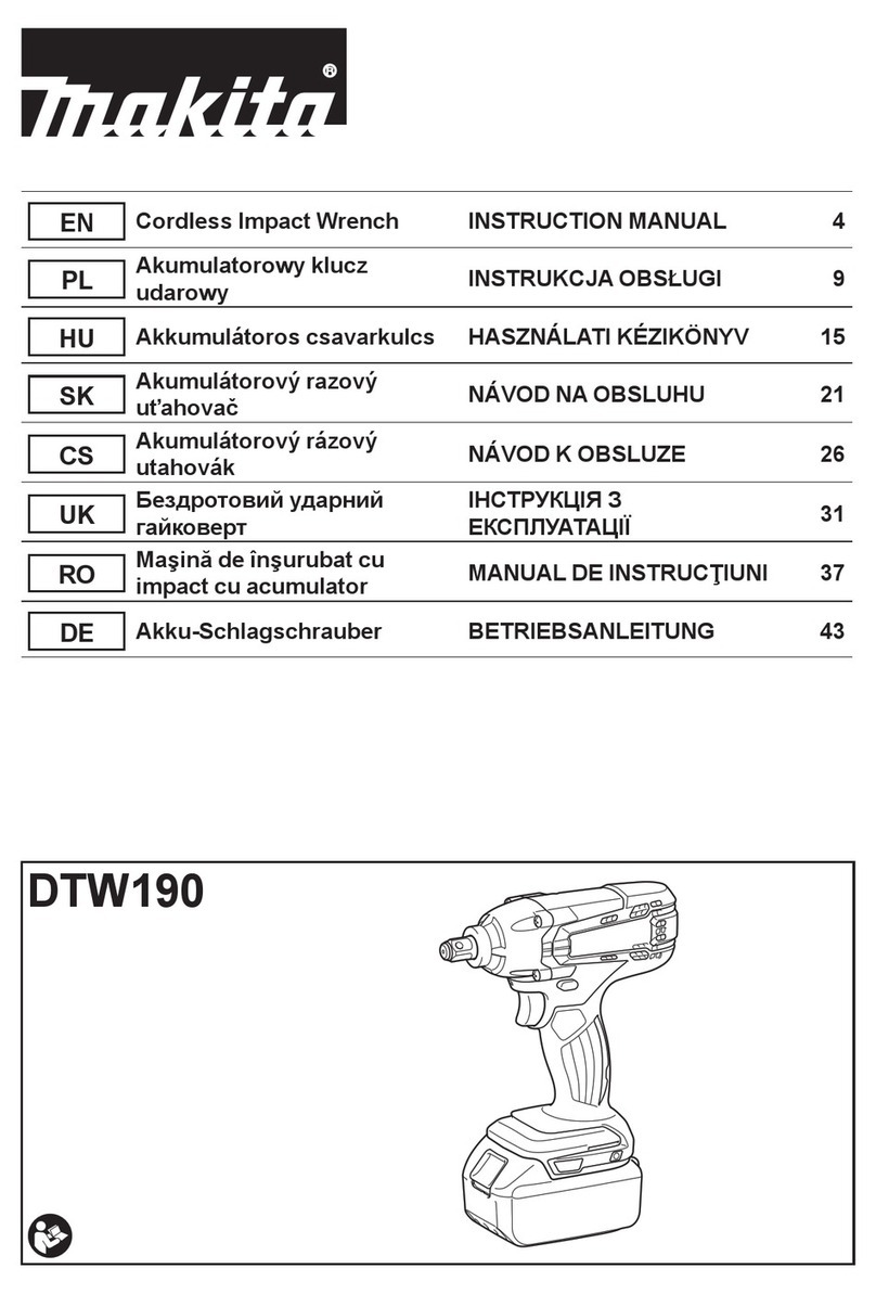 Makita DTW190Z instruction manual