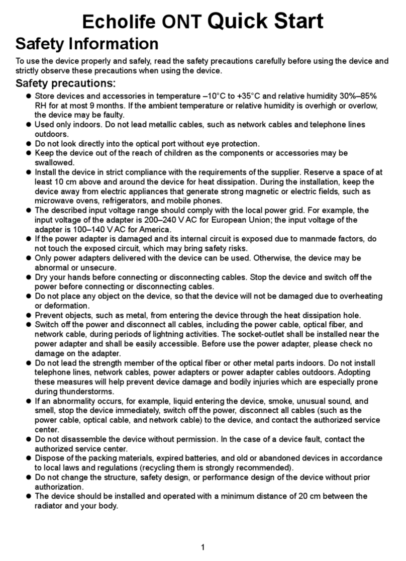 Huawei Echolife HG8245Q5 User manual