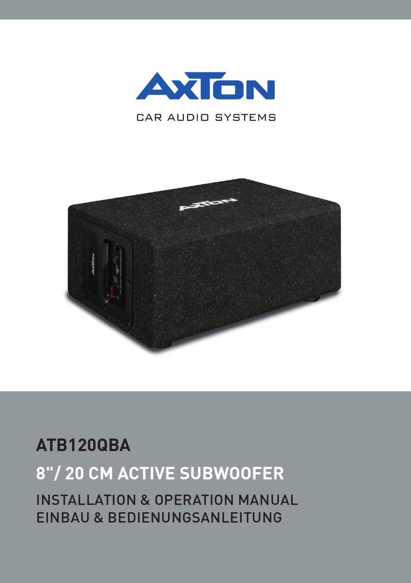 AXTON ATB120QBA User manual