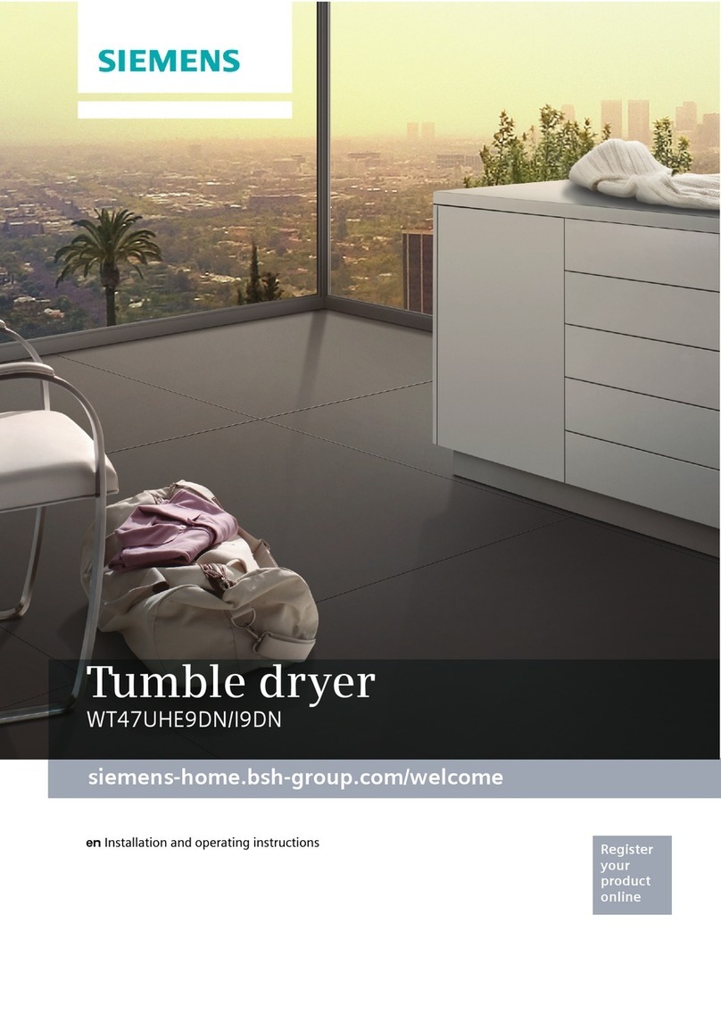 Siemens WT47UHE9DN/I9DN User manual